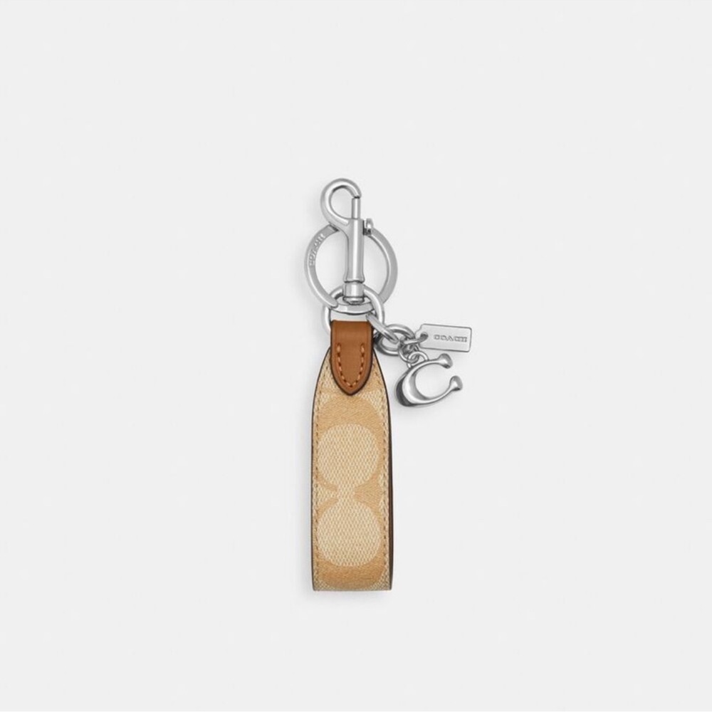 SOLD!!!!!
Coach Outlet Loop Bag Charm In Signature Canvas